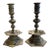 19th Century Belgian Pair of Heavy Bronze Candlesticks For Sale