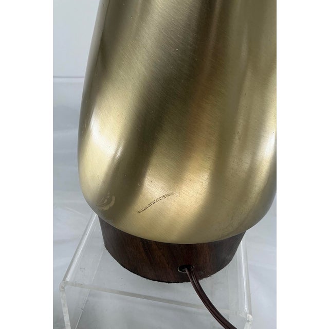 Laurel Lamp Co Sculptural Brushed Metal Lamp by Tony Paul For Sale - Image 11 of 12