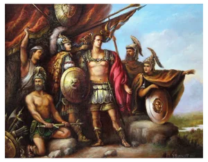 Yuri Safonoff, Caesar on His Way to Pompeii, 1999, Oil on Canvas