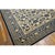 Chinese 1890s Ivory Background Geometric Blue Floral Design Antique Chinese Peking Rug For Sale - Image 3 of 8