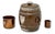 This is a Great Looking and Very Unusual Antique Original Matching 3 Piece Gentleman's Smoking Set. Circa Late 19th...