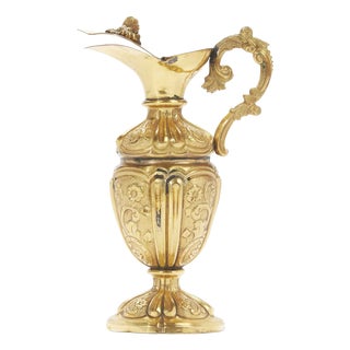 Antique Gilded Copper Pourer, 1700 For Sale