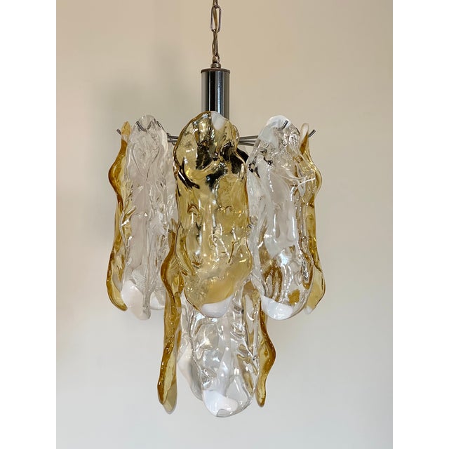 Murano Glass Chandeliers, 1970s, Set of 2 For Sale - Image 15 of 18
