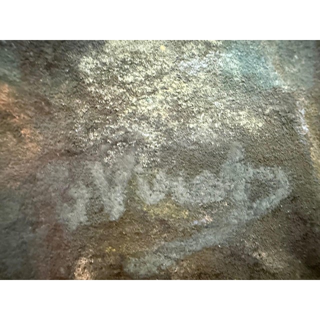 Early 20th-Century Harbor Maritime Pastel Drawing Under Glass For Sale In Miami - Image 6 of 6