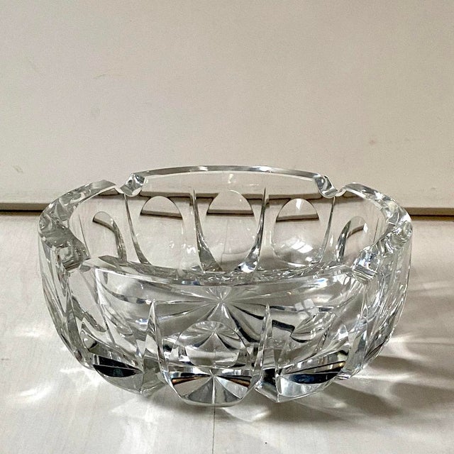 Large Saint Louis Crystal Trinket Ashtray, 1970s For Sale - Image 11 of 12