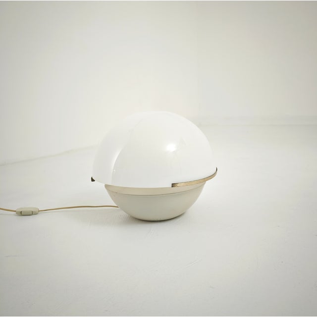 Aluminum Table Lamp with Acrylic Glass Shade, Italy, 1960s For Sale - Image 6 of 11