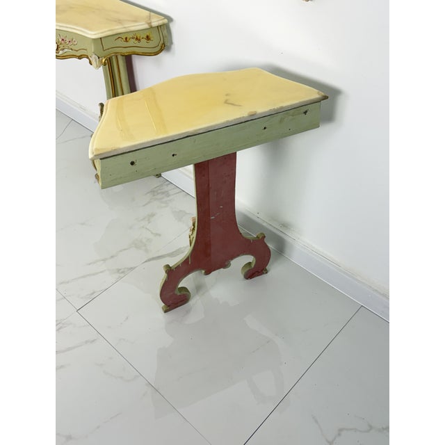 Venetian Bedside Tables with and Mirrors, 1960s, Set of 4 For Sale - Image 12 of 13