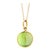 Syna Yellow Gold Peridot Chakra Charm Pendant For Sale