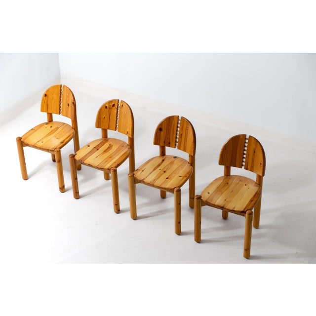 1970s Dining Chairs in Pine from Rainer Daumiller, 1970s, Set of 4 For Sale - Image 5 of 16