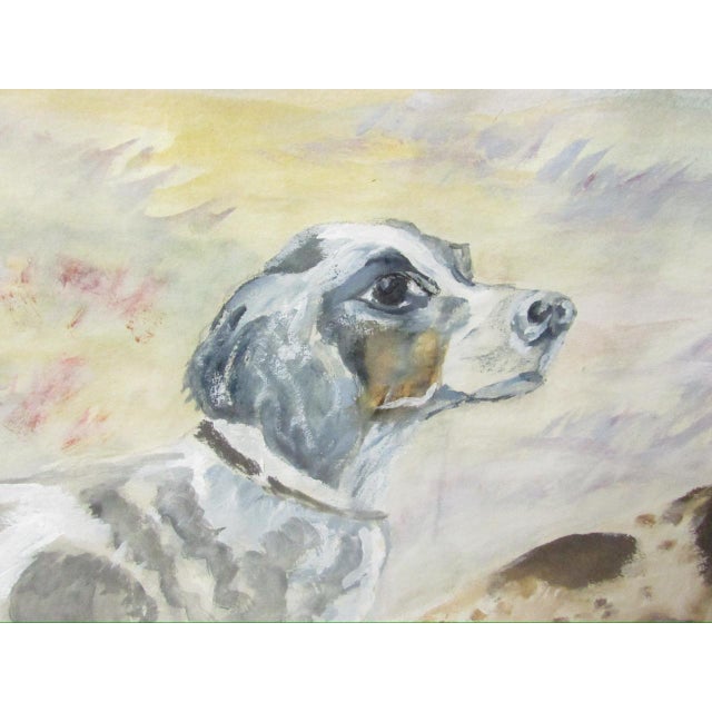 Late 19th Century Antique English Watercolor of a Setter and Pointer Dog For Sale - Image 5 of 18