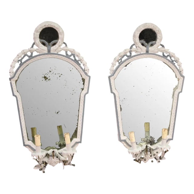 Louis XVI Style Mirrors, 1950, Set of 2 For Sale