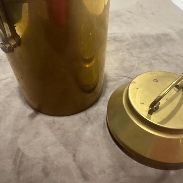 1960s Mid-Century Modern Brass Ice Bucket, Italian Design For Sale - Image 4 of 12