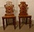 Early 19th Century Golden Oak Hall Chairs, Set of 2 For Sale - Image 4 of 5