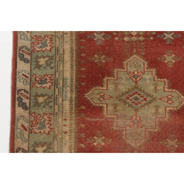 Vintage Turkish Oushak Runner For Sale - Image 4 of 10