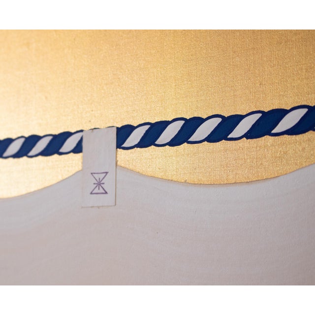 Rare Pre-1940s "Watanabe Moritsuna Crest", Japanese Byobu Screen For Sale - Image 10 of 18