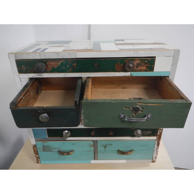 Table Chest of 8 Drawers, 1980 For Sale - Image 9 of 13