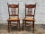 Brown Early 20th Century Set of 8 Antique Oak Press Back Cane Seat Dining Chairs For Sale - Image 8 of 13