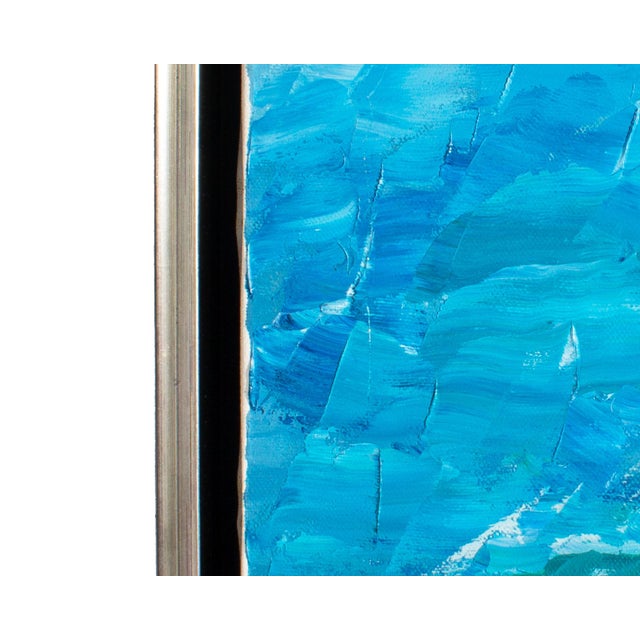 Oil on Canvas Coastal Painting by Kay Sutherland For Sale In Indianapolis - Image 6 of 9