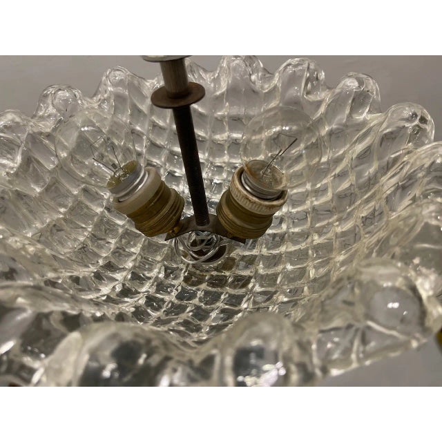 Murano Glass Pendant Light by Ercole Barovier, 1940s For Sale - Image 7 of 13