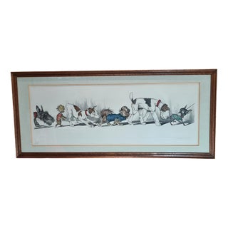 Boris O Klein, Dogs, 1960s, Wood & Paper For Sale