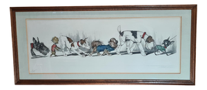 Boris O Klein, Dogs, 1960s, Wood & Paper