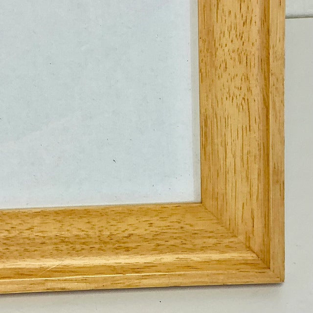 Boho Chic Vintage Arts & Crafts Boho Chic Farmhouse Fruit Wood Picture Frame. For Sale - Image 3 of 11