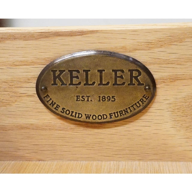 Brown Keller Furniture Solid Cherry Early American Colonial Revival 24" Four Drawer Nightstand 2650 For Sale - Image 8 of 14