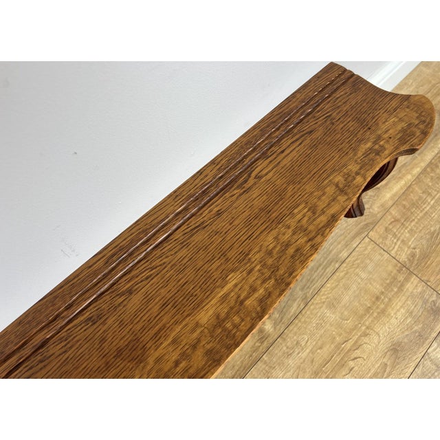 Vintage French Carved Oak Wall Mounted Hooks For Sale - Image 10 of 11