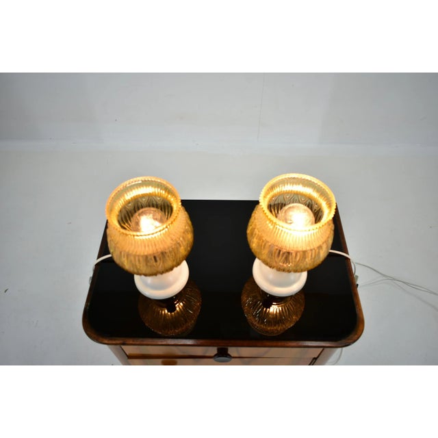 Mid-Century Table Lamps, Czechoslovakia, 1970s, Set of 2 For Sale - Image 6 of 12