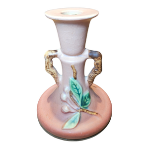 1940s Roseville Snowberry Candle Holder