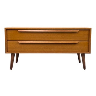 Teak Lowboard with Drawers from WK Möbel, 1960s For Sale
