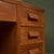 1940s Desk in Oak with Green Linoleum Top and Base, Italy For Sale - Image 5 of 8