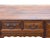 Vintage Brown Stain Patina Deep Rectangular Drawers Desk Table For Sale - Image 13 of 13