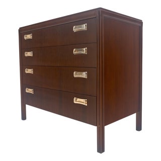 4 Drawers Mid Century Modern Walnut Dresser MINT For Sale