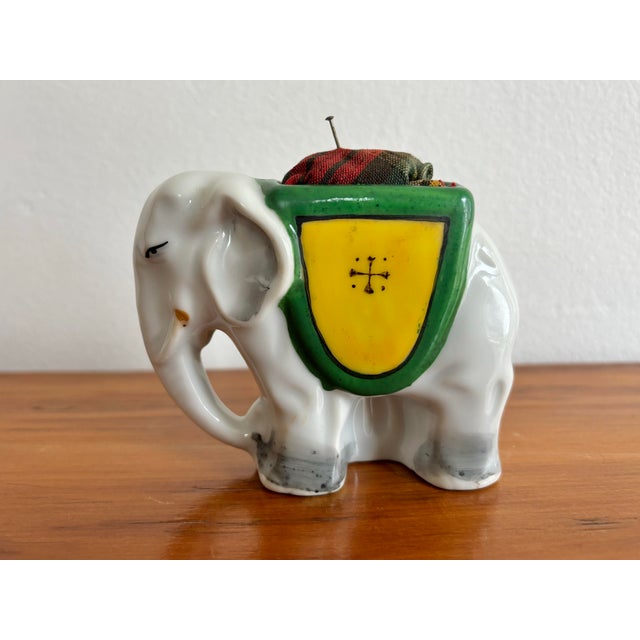 1920s Antique Circus Elephant Pin Cushion For Sale - Image 5 of 9
