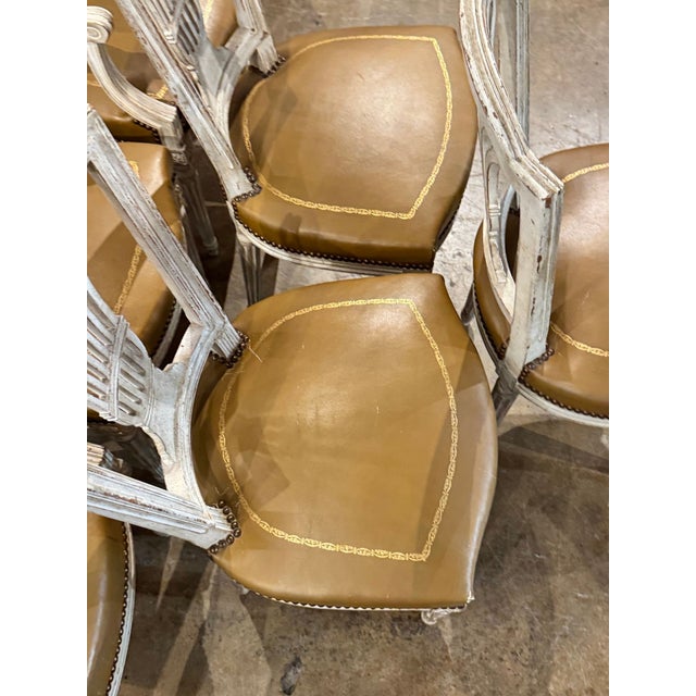 Set of 6 French Louis XVI Dining Chairs For Sale - Image 11 of 11