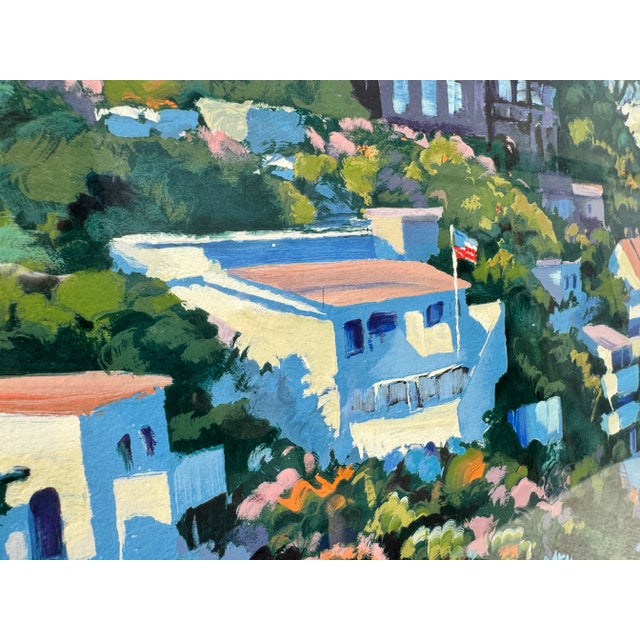 Howard Behrens Sausalito Limited Edition Signed and Numbers Serigraph Print Cxxxix-Clxxv(138/175) For Sale - Image 4 of 9