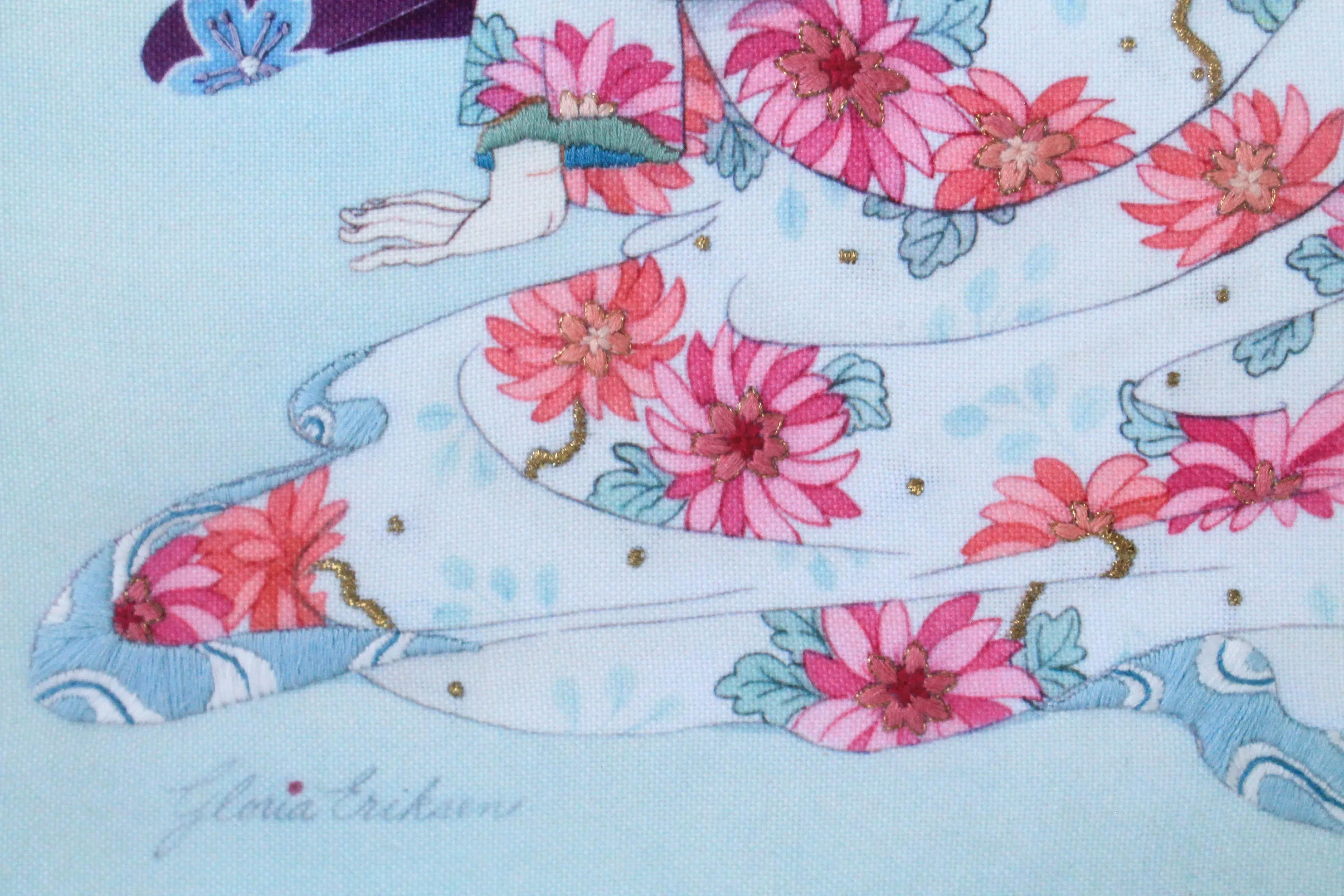 Kit De Broderie Dimensions - Graceful Geisha Crewel, Modèle 1359, 1989, Neuf