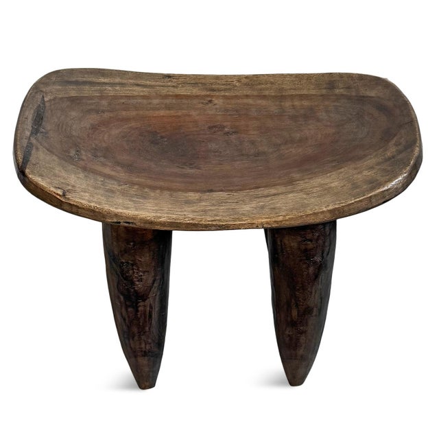 Authentic old wood Senufo stool from Burkina Faso area. Beautifully simple modern form carved from a single piece of wood...
