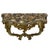 Brown Pair of Louis XV Style Carved Giltwood Wall Mount Console Tables For Sale - Image 8 of 9