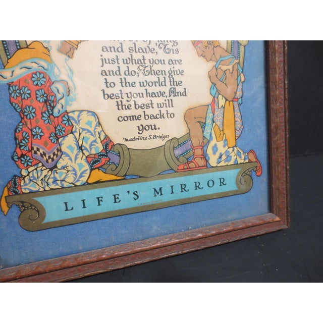 Art Deco Art Print/Poem Called Lifes Mirror For Sale In New York - Image 6 of 7