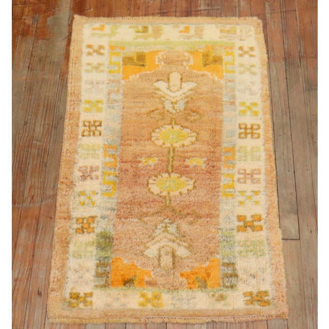 3rd quarter of the 20th Century Turkish Oushak with warm colors
