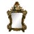 Vintage Hand Painted Italian Venetian Mirror With Elaborate Gold Decoration For Sale