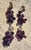Wonderful antique glass grapes that were taken off an antique chandelier years ago. There is also a brass leaf on each one.