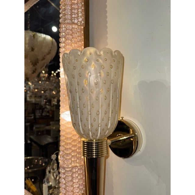 2000 - 2009 Murano Glass Cone Form Sconces For Sale - Image 5 of 6