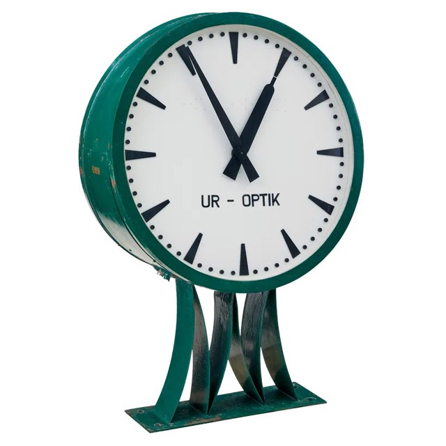 Mid-Century Modern Swedish Industrial Station Clock, 1963 For Sale