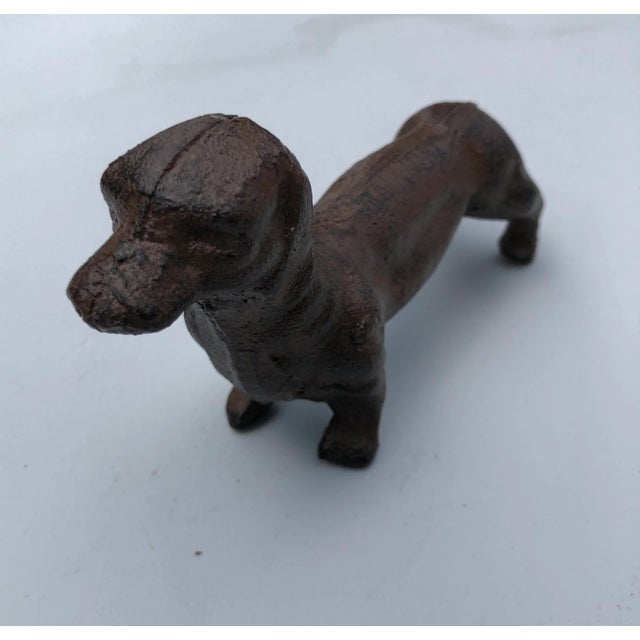 Iron Dachshund Decoration Paperweight M For Sale - Image 9 of 9
