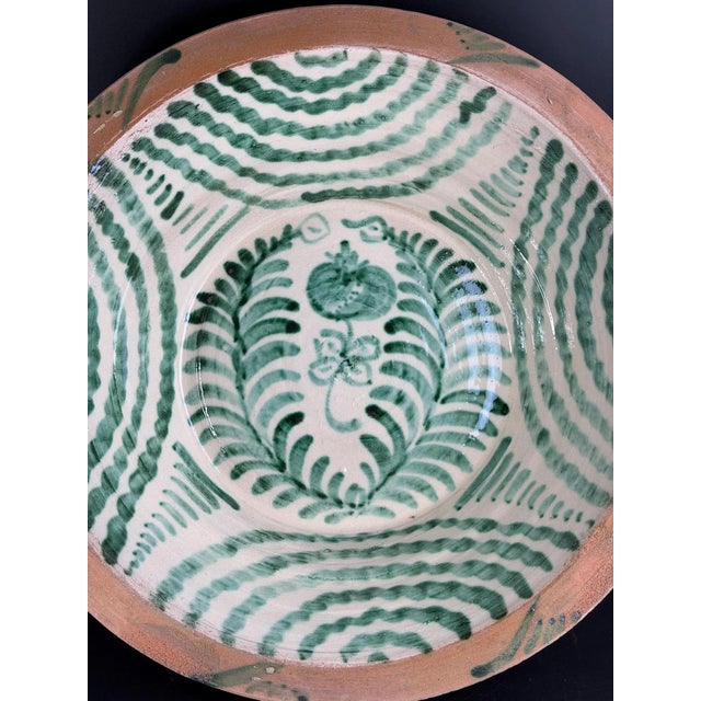 Large Spanish Fajalauza Ceramic Bowl from Lebrillo For Sale - Image 5 of 8