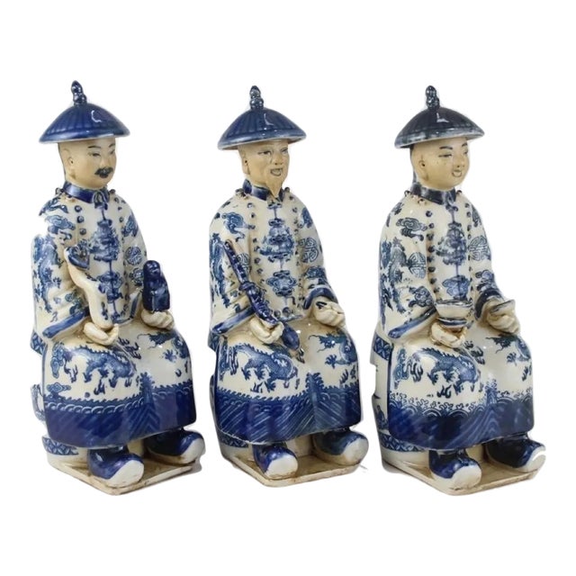 Sitting Emperors, Set of 3 For Sale