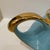 1950s Vintage Tea Set Blue Turquoise and Gold 22k - Set of 3 For Sale - Image 5 of 10